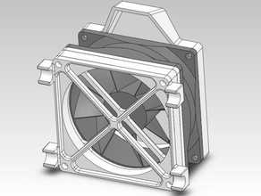 80mm activated-c air filter 3d printer accessories abs fumes mendel pla reprap useful 3d print model - Mito3D
