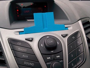 universal cd car slot - ford fiesta automotive 3d print model - Mito3D