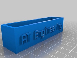 engineering business card holder office customized 3d print model - Mito3D