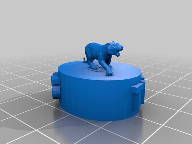 tiger principio La stampa 3d 3D print model - Mito3D