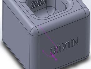 tamanho de cubo A impressão 3d testes a calibração do cubos filamento 3d print model - Mito3D