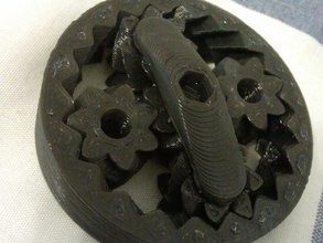 inline planetary gearbox engineering double helix gear bearing rexfuzzle 3d print model - Mito3D