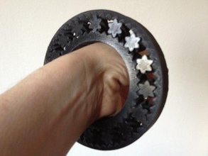 brazalete de rodamiento las pulseras engranaje del openscad paramétrico 3d print model - Mito3D