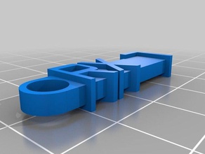 rx7 Schlüsselanhänger - Organisation kundengebundene 3d print model - Mito3D