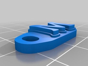 m Schlüsselanhänger - Organisation kundengebundene 3d print model - Mito3D