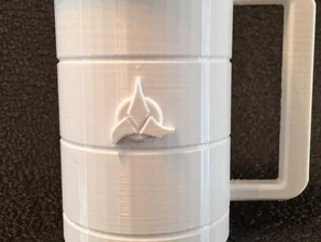 tlhingan hivje' 'klingon mug' your weak earth language kitchen & dining drinking klingon mug quaffing star trek wine 3d print model - Mito3D