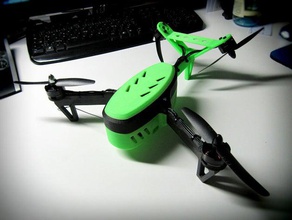 mini v-tail copter based emaglios tricopter r c vehicles quadcopter multicopter quad quadrocopter 3d print model - Mito3D