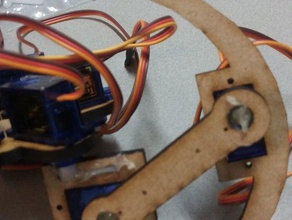 laser-cutted hexapode la robotique le robot 3d print model - Mito3D