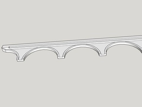 side viaduct hobby model rail scale train water 3d print model - Mito3D