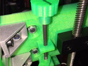 4mm adjustment knob nut lock plate 3d printer parts adjuster fusematic 3d print model - Mito3D