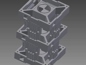 stackable parallella base electronics 3d print model - Mito3D