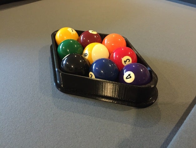 neuf piscine à balles rack 9-ball 9 ball des tables de billard 3D print model - Mito3D