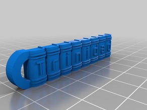 trinidad Schlüsselanhänger kundengebundene 3d print model - Mito3D