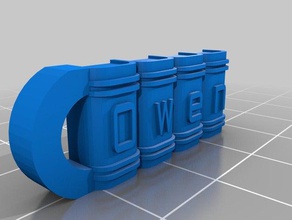 owen Anahtarlık özelleştirilmiş 3d print model - Mito3D
