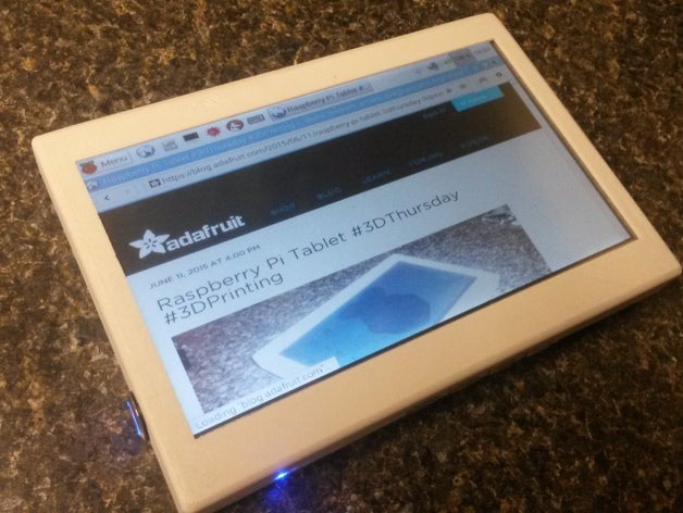 raspberry pi tablette de l'électronique la 3D print model - Mito3D