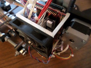 simples fã de montagem rampas Impressora 3d acessórios 70mm ventilador prusa reprap 3d print model - Mito3D