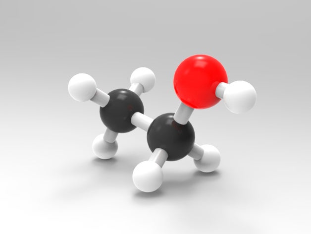 ethanol biology chemistry fermentation 3D print model - Mito3D