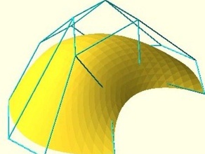 de bézier maillage surface v08 d'autres les graphiques openscad paramétrique 3d print model - Mito3D