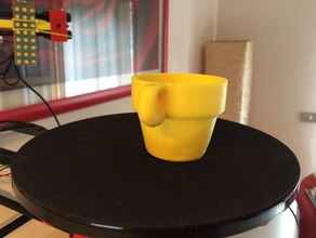 coffee cup obteined using ciclop 3d scanner printed xyz da vinci 10 kitchen & dining 3d print model - Mito3D