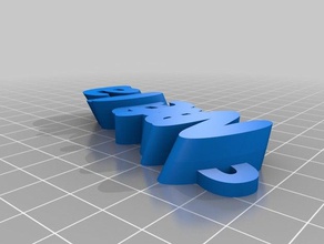 mi personalizados iamburny del texto - nombre llavero mando organización personalizado 3d print model - Mito3D