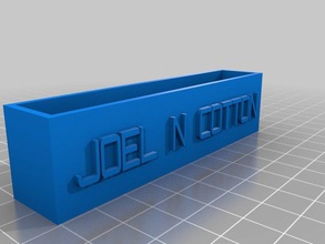 my customized basic business card holder office 3d print model - Mito3D