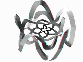 extrusion-transformer les polygones rose-noeud d'autres 3d art expérience github openscad paramétrique test 3d print model - Mito3D