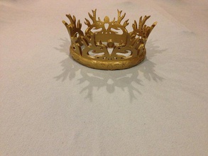 jogo de tronos joffrey baratheons coroa adereços 3d print model - Mito3D
