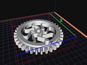 gear art 3d print model - Mito3D
