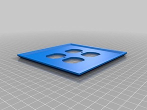 double jumbo duplex outlet plate household customized 3d print model - Mito3D