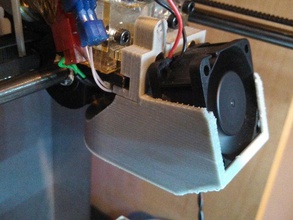 solidoodle fan duct mount 40mm 20mm 3d Drucker - Zubehör extruder-fan 3d print model - Mito3D