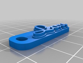 lau-chave da cadeia de v3 organização personalizado 3d print model - Mito3D