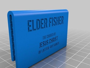 missionary tag 3d printing 3d print model - Mito3D