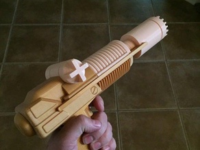 cobra commander laser pistol props cosplay gi joe 3d print model - Mito3D