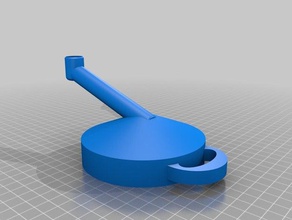 gewinkelte Trichter breiten Mund automotive füllen Füller Flüssigkeit lange Auslauf 3d print model - Mito3D