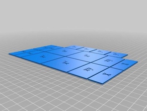 algebra piastrelle xy sq La stampa 3d 3d print model - Mito3D