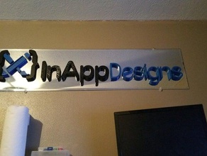 inappdesigns logo signs & logos android apps ios ubuntu 3d print model - Mito3D