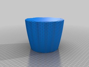 my customized rounded square vase cup bracelet generator decor 3d print model - Mito3D