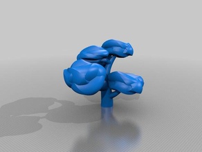 fluffy tree 3d print model - Mito3D