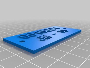il mio personalizzato targa customizer accessori su misura 3d print model - Mito3D