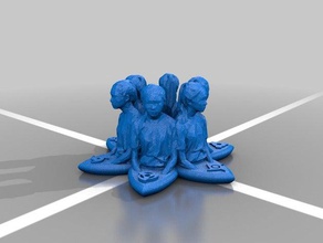 altı sharingans türbe heykeller 3d print model - Mito3D