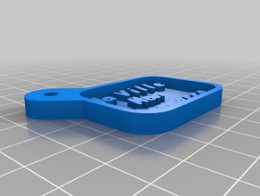 porte clef ma ville, mon-commerce 2 Schlüsselanhänger kundengebundene 3d print model - Mito3D