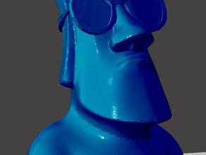 sunglasses moai toys & games 3d print model - Mito3D