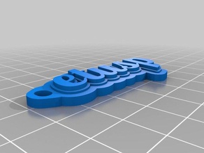 etusp Anahtarlık organizasyon özelleştirilmiş 3d print model - Mito3D