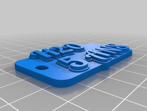 my customized multiline tag keychain organization 3d print model - Mito3D