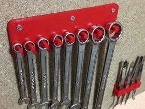 Schraubenschlüssel-Halter Werkzeug-Halterungen & - Boxen Halter tool Schraubenschlüssel 3d print model - Mito3D