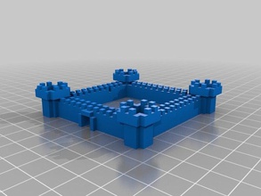minecraft kale binalar yapılar printcraft 3d print model - Mito3D