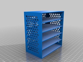 mi personalizados en cajón de patrón hexagonal lados los contenedores personalizado 3d print model - Mito3D