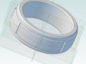 einfacher ring Ringe Mode Schmuck ring-Schmuck Hochzeit Hochzeiten 3d print model - Mito3D
