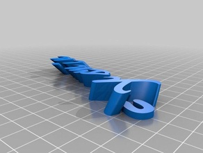 il mio personalizzato iamburny testo di yasmin organizzazione su misura 3d print model - Mito3D