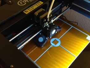Bett-Kalibrierung 3d-Druck-tests bed leveling craftbot test print 3d print model - Mito3D